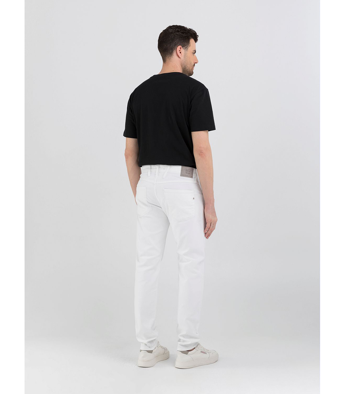 スリムフィットANBASS ホワイトストレッチデニム 詳細画像 ホワイト 3